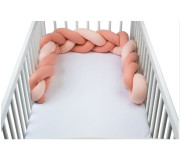 Бортик-косичка для детской кроватки Bubaba by FreeON PINK 190х15 см