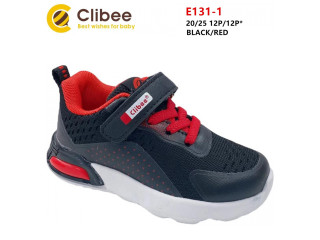 Кроссовки детские Clibee E131-1 black-red 20-25