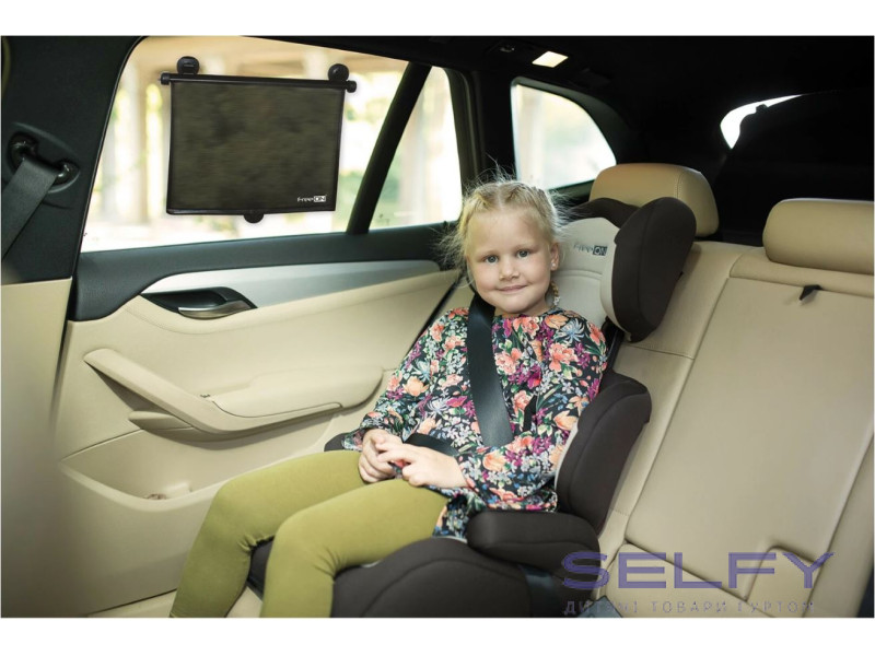 Шторка сонцезахисна в автомобіль FreeON 41×50 см, black, Фото 3