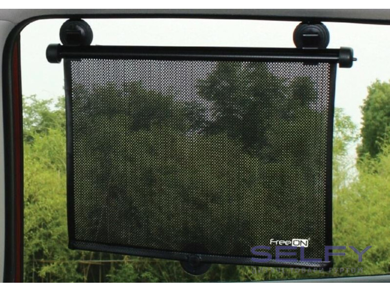 Шторка сонцезахисна в автомобіль FreeON 41×50 см, black, Фото 1