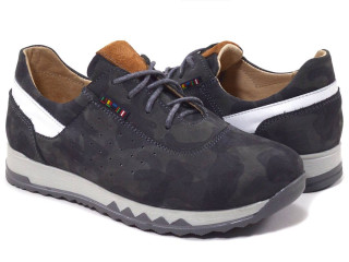 Кроссовки 0119-3-56524, серые, нубук 31-37 АКЦИЯ