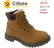 Черевики зимові Clibee 2016 camel 26-31