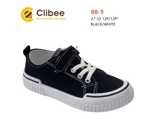 Кеди дитячі Clibee BB-9 black-white 27-32
