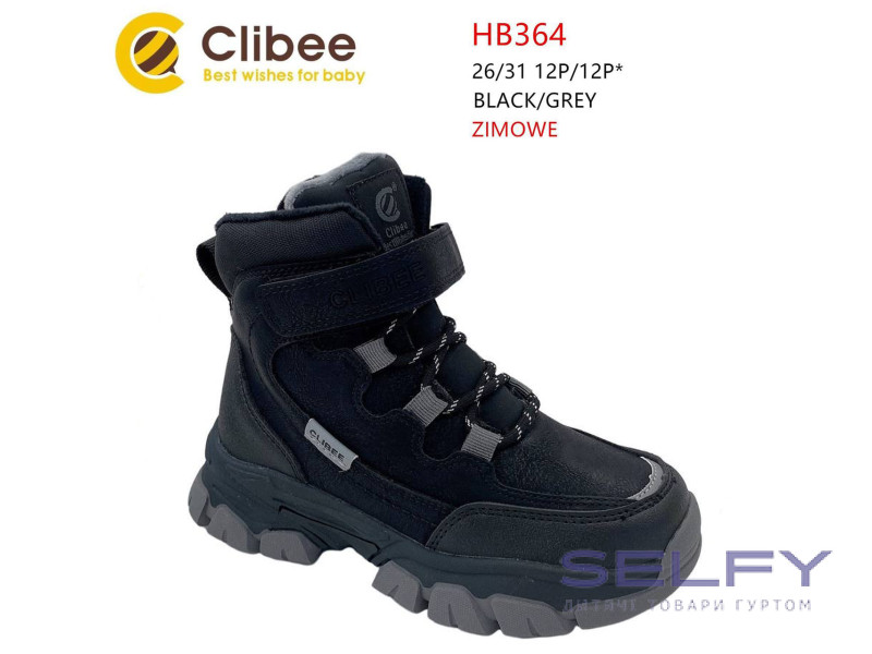 Черевики дитячі Clibee HB364 black-grey 26-31, Фото 1