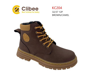 Ботинки детские Clibee KC204 brown-camel 32-37