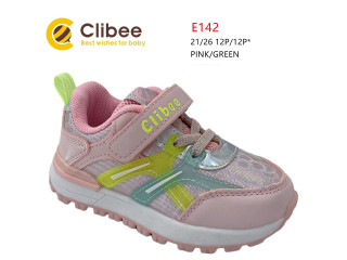 Кроссовки детские Clibee E142 pink-green 21-26