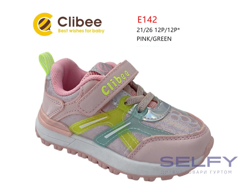 Кросівки дитячі Clibee E142 pink-green 21-26, Фото 1