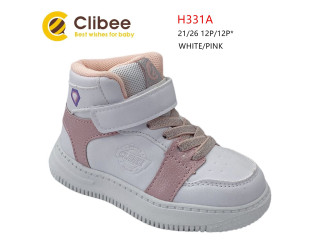 Ботинки детские Clibee H331A white-pink 21-26