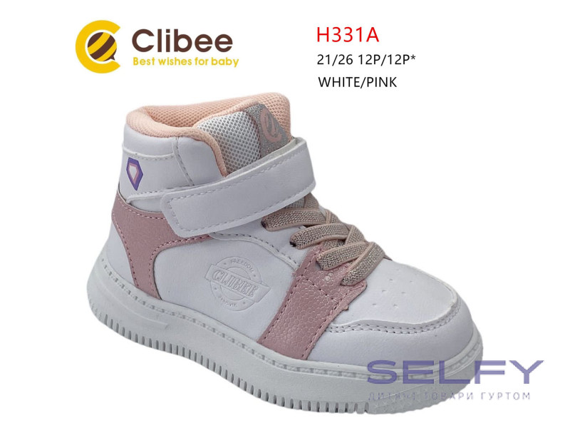 Ботинки детские Clibee H331A white-pink 21-26, Фото 1