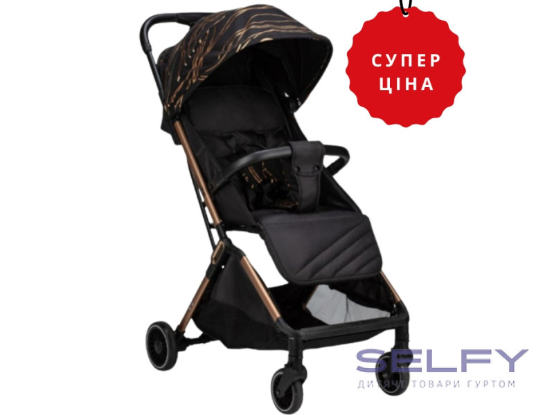 Коляска для дитини прогулянкова FreeON Unique, gold rose, Фото 3