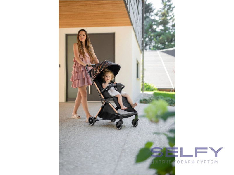 Коляска для дитини прогулянкова FreeON Unique, gold rose, Фото 4