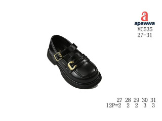 Туфлі дитячі Apawwa MC535 black 27-31