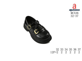 Туфлі дитячі Apawwa MC536 black 32-37