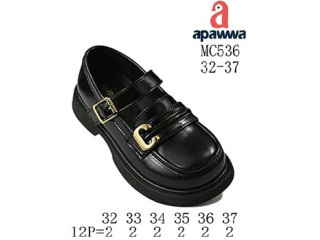 Туфлі дитячі Apawwa MC536 black 32-37