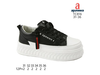 Кросівки дитячі Apawwa TC816 black/white 31-36