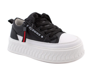 Кроссовки детские Apawwa TC816 black/white 31-36