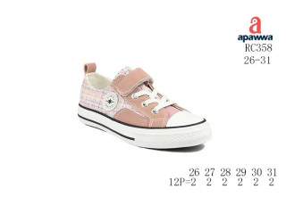 Кеды детские Apawwa RC358 pink 26-31