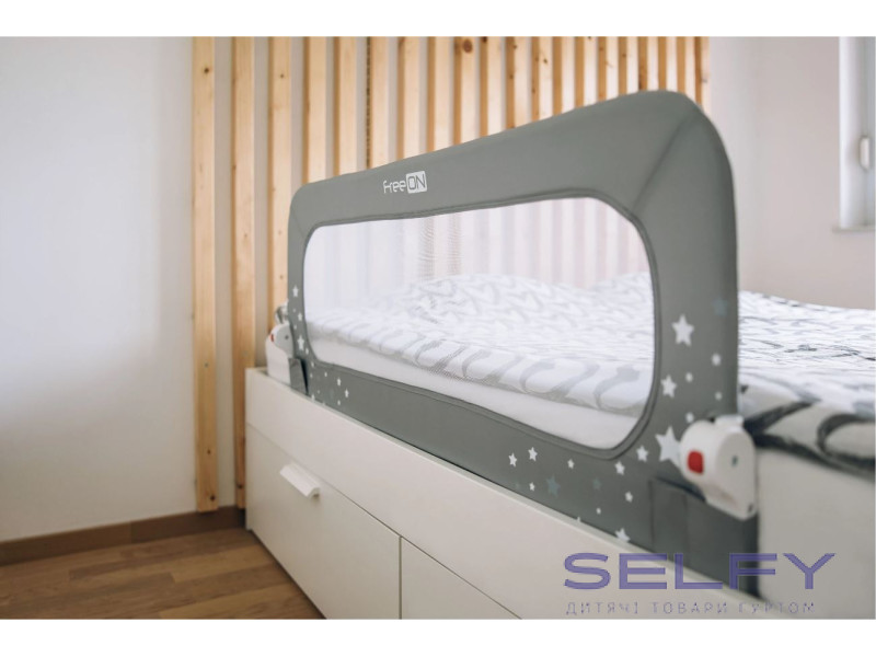 Захисний бортик для ліжка FreeON little stars, grey, Фото 3