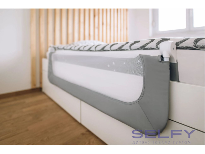 Захисний бортик для ліжка FreeON little stars, grey, Фото 4