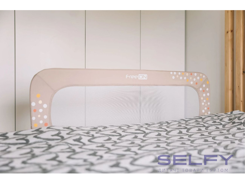 Захисний бортик для ліжка FreeON little dots, beige, Фото 6