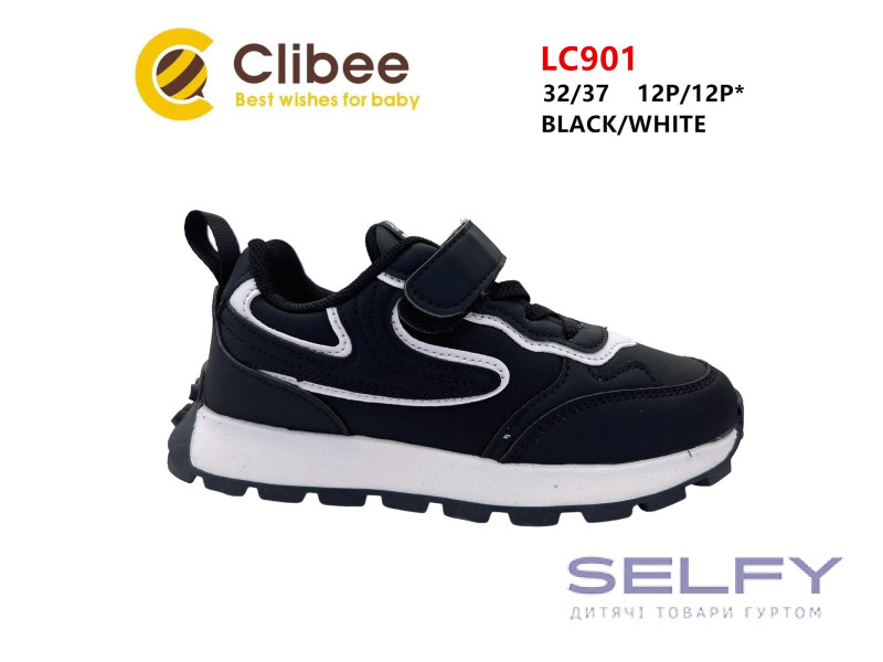 Кросівки дитячі Clibee LC901 black-white 32-37, Фото 1