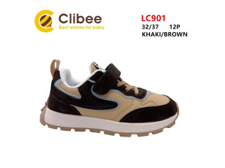 Кроссовки детские Clibee LC901 khaki-brown 32-37
