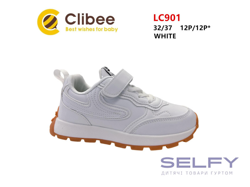 Кроссовки детские Clibee LC901 white 32-37, Фото 1