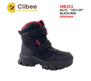 Черевики зимові Clibee HB353 black-red 26-31