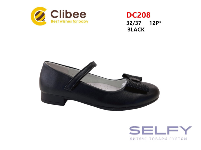 Туфли детские Clibee DC208 black 32-37, Фото 1