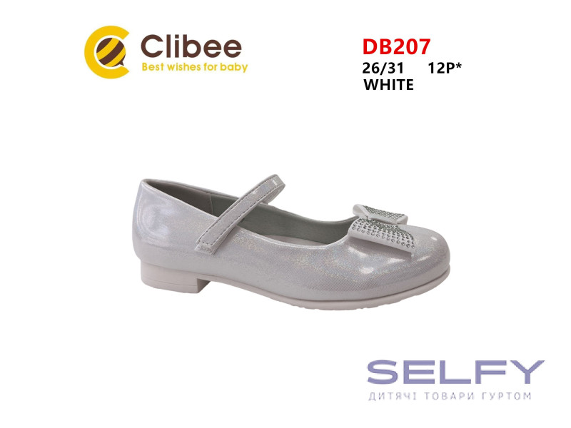 Туфли детские Clibee DB207 white 26-31, Фото 1