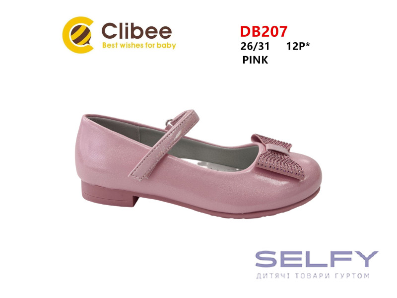 Туфли детские Clibee DB207 pink 26-31, Фото 1