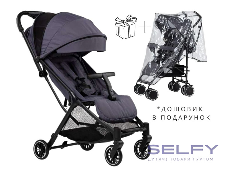 Коляска для дитини прогулянкова FreeON RENO grey, Фото 3