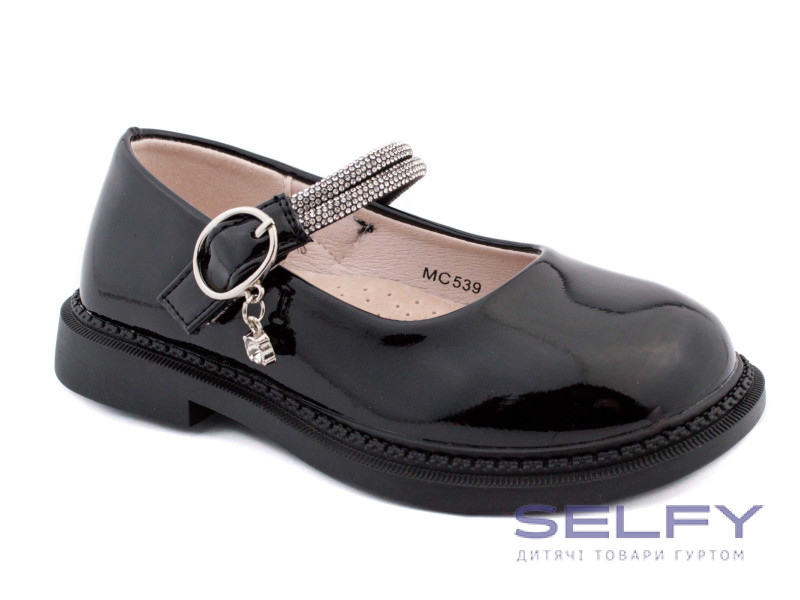 Туфли детские Apawwa MC540 black 32-37, Фото 1