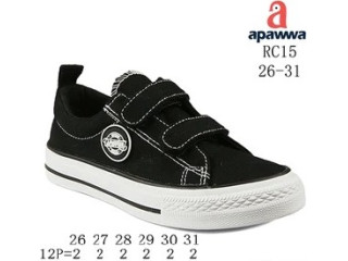Кеды детские Apawwa RC15 black 26-31
