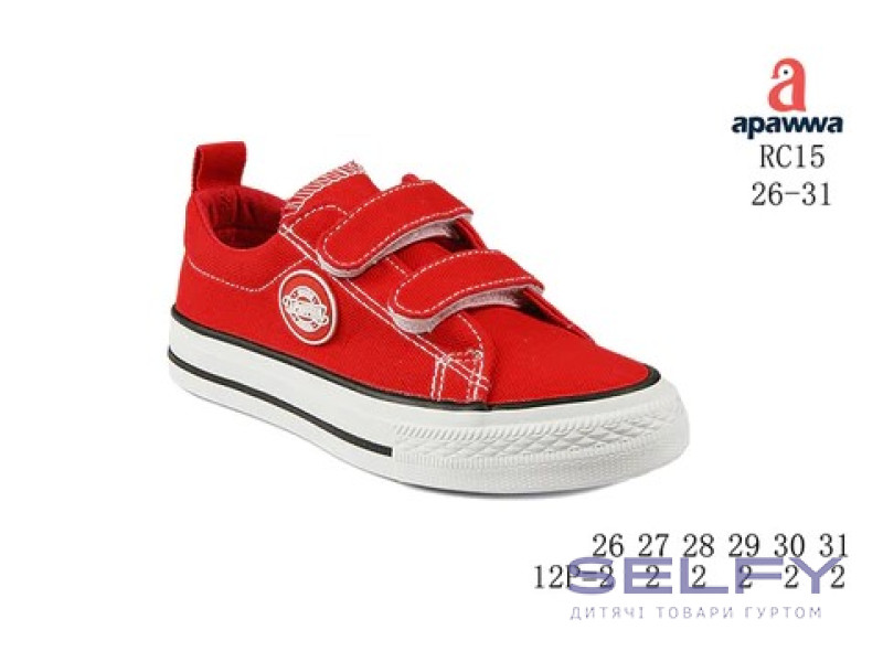 Кеди дитячі Apawwa RC15 red 26-31, Фото 1