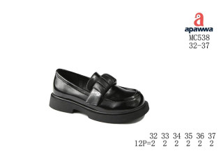 Туфлі дитячі  Apawwa MC538 black 32-37