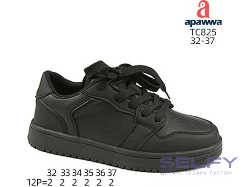 Кросівки дитячі Apawwa TC825 black 32-37, Фото 1