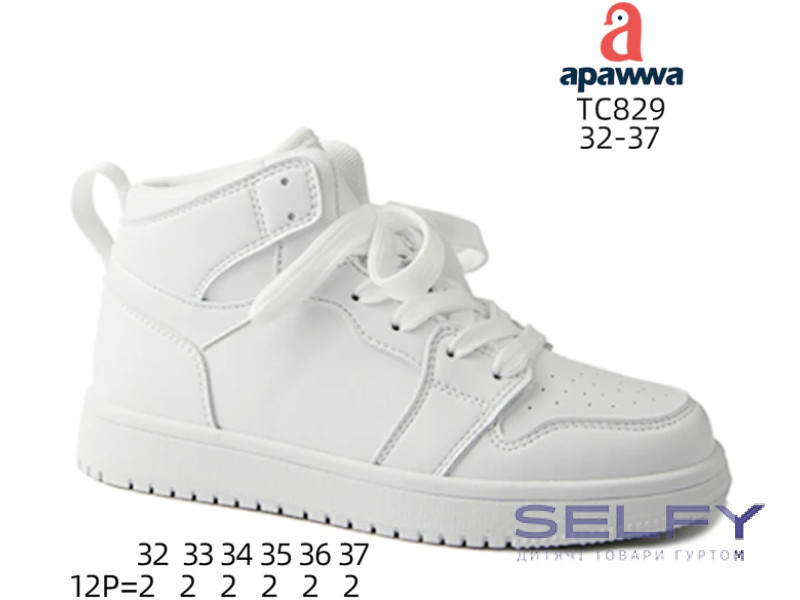 Хайтопи дитячі Apawwa TC829 white 32-37, Фото 1