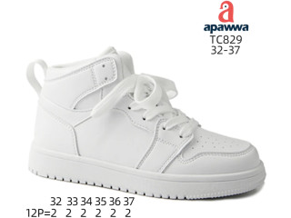 Хайтопи дитячі Apawwa TC829 white 32-37