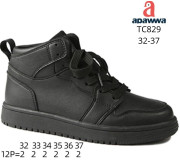 Хайтопы детские Apawwa TC829 black 32-37
