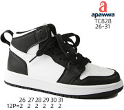 Хайтопи дитячі Apawwa TC828 black-white 26-31