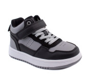 Хайтопы детские Apawwa TC823 black-grey 32-37