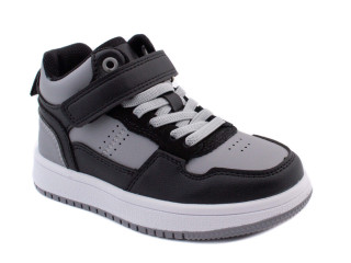 Хайтопи дитячі Apawwa TC823 black-grey 32-37