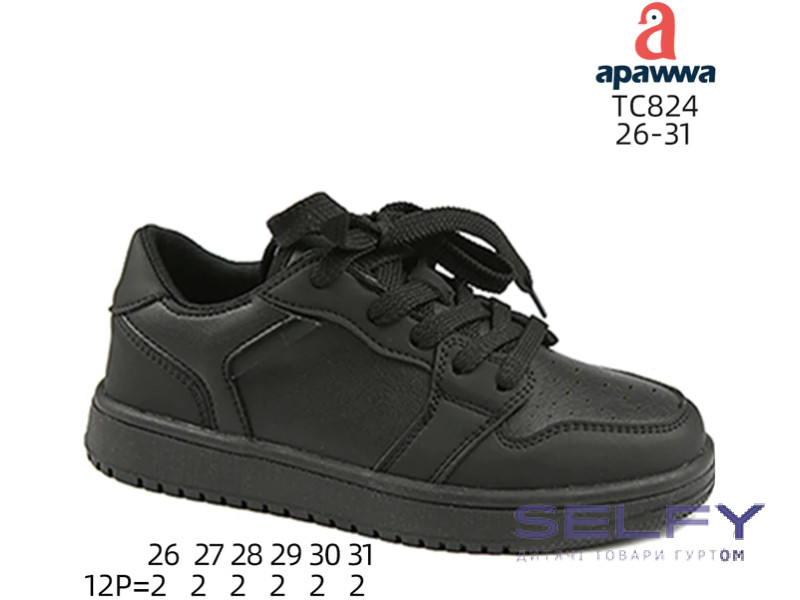 Кроссовки детские Apawwa TC824 black 26-31, Фото 1