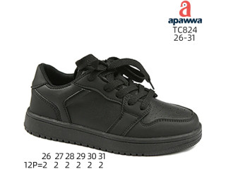 Кроссовки детские Apawwa TC824 black 26-31