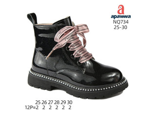 Черевики дитячі Apawwa NQ734 black-pink 25-30