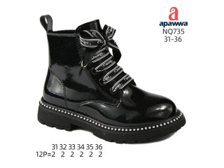 Черевики дитячі Apawwa NQ735 black 31-36