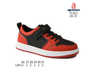 Кросівки дитячі Apawwa TC821 black-red 26-31