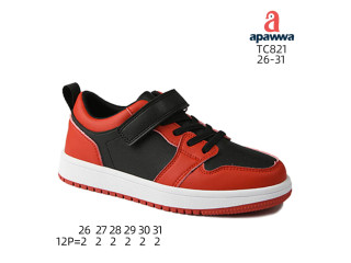 Кроссовки детские Apawwa TC821 black-red 26-31