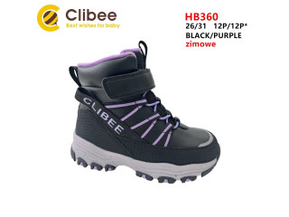 Черевики дитячі Clibee HB360 black-purple 26-31